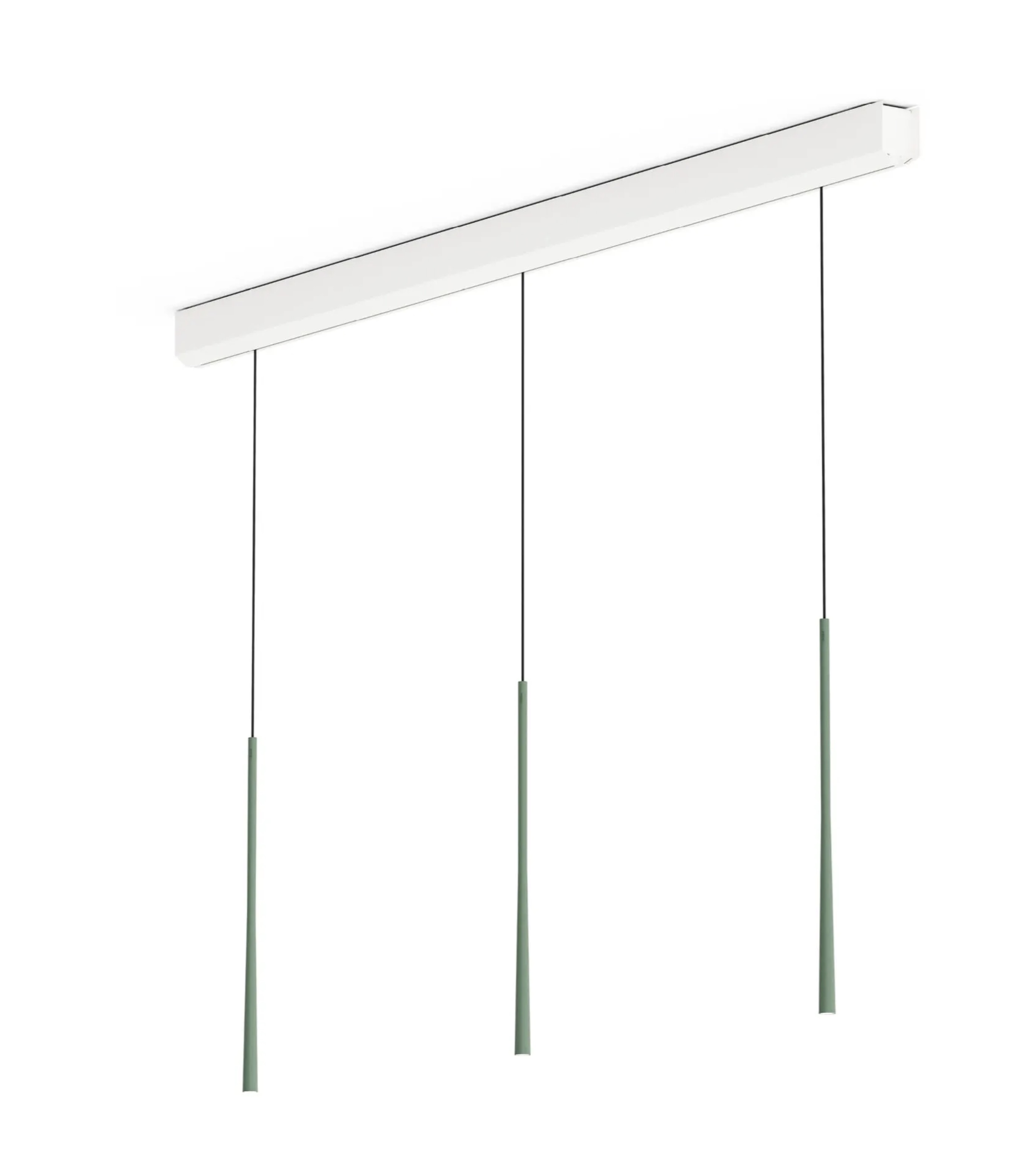 BORA LSLMG Stars Pendelleuchte 3-fach linear moosgrün