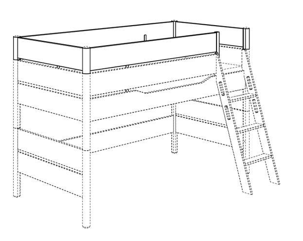 Paidi Absturzsicherung ringsum mit einem Einstieg Ylvie  