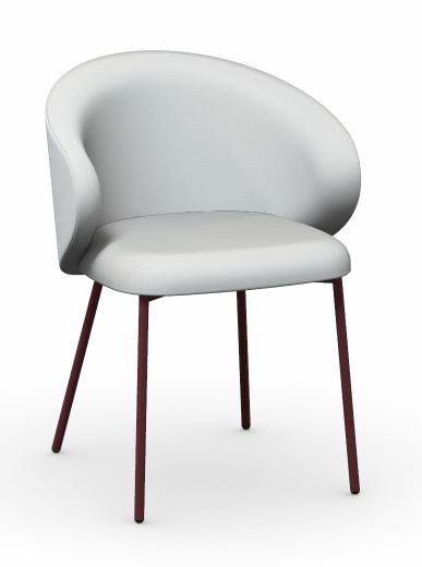 Connubia Calligaris Stuhl TUKA CB1999 Gestell Rot Oxid