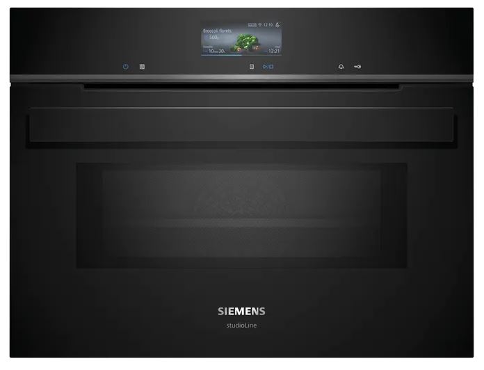 Siemens studioLine iQ700 Einbau-Kompaktbackofen mit Mikrowellenfunktion CM936GCB1