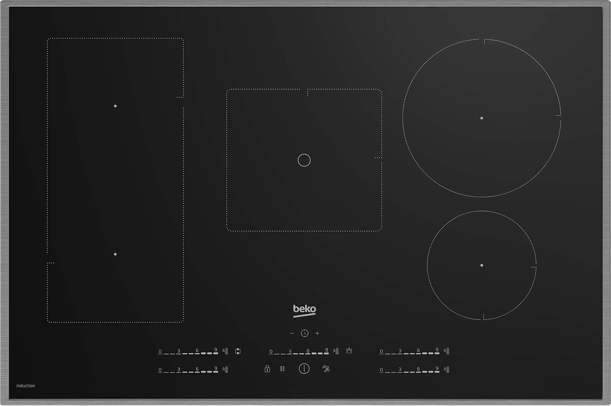 Beko Glaskeramik-Induktionskochfeld HII85770UFTX