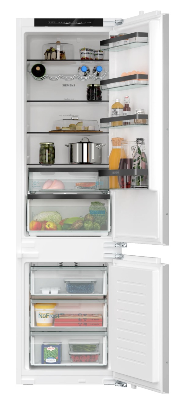 Siemens studioLine iQ300 Einbau-Kühl-Gefrier-Kombination mit Gefrierbereich unten 193.5 x 55.8 cm KI96NSFD0