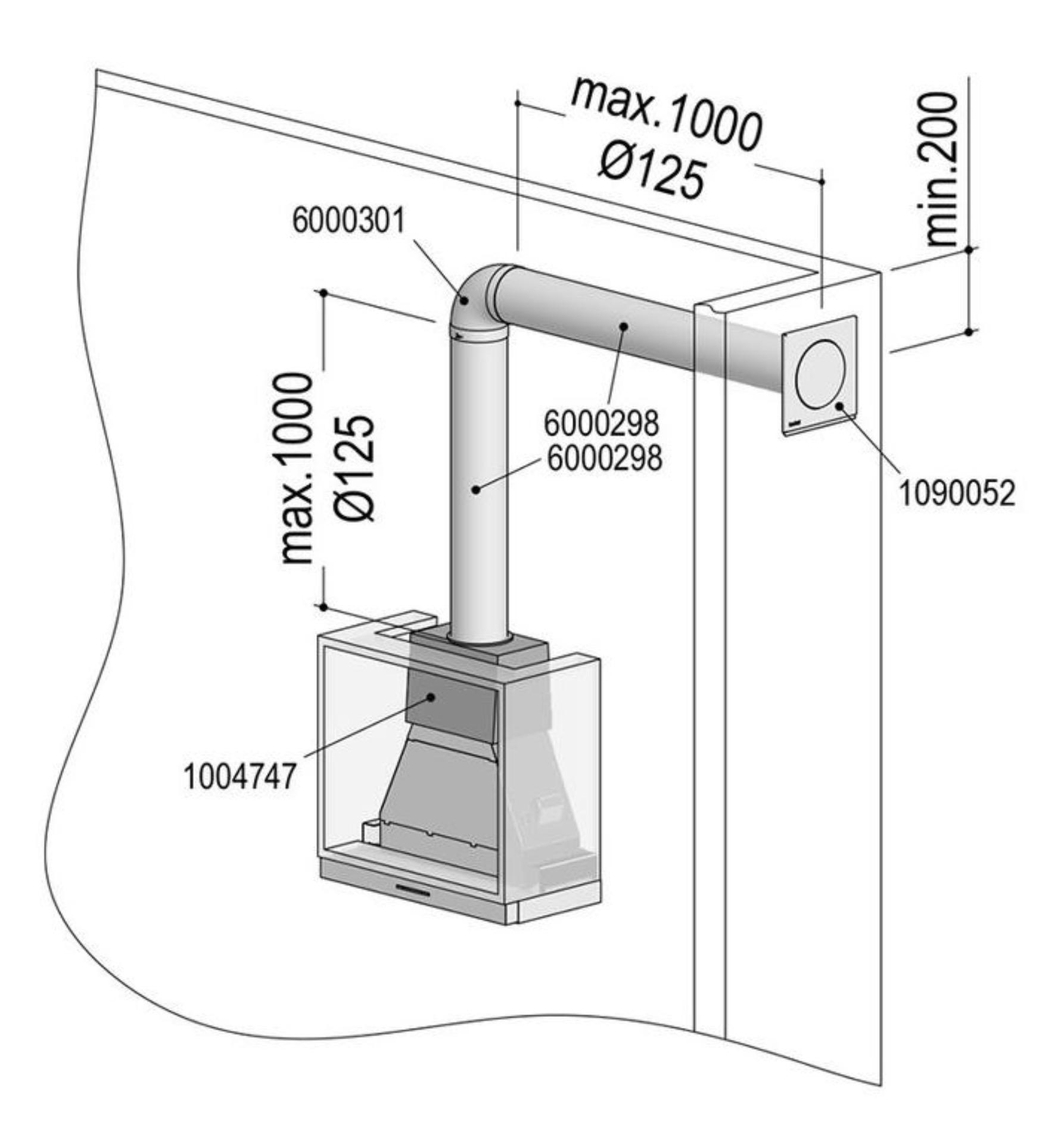 Berbel Abluftset Eco I Rund 125 bT 1090078