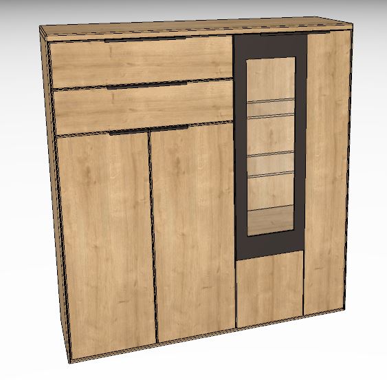 Wöstmann WM 1910 Highboard 123,9 cm