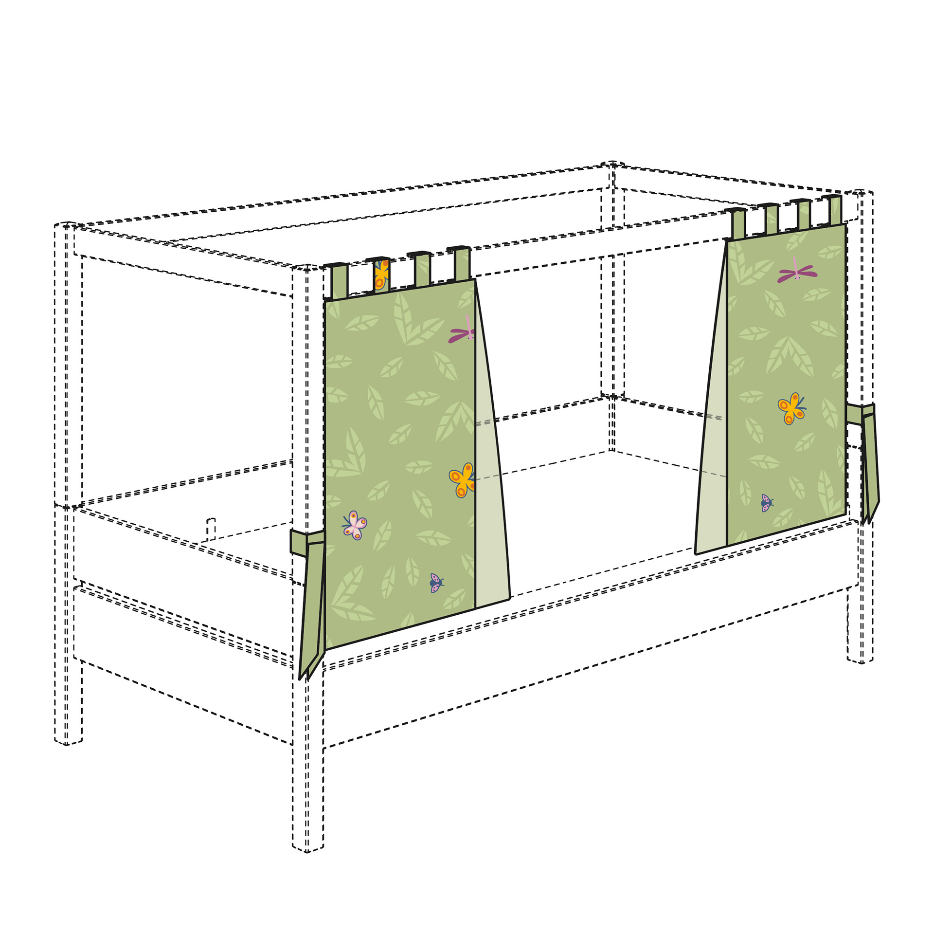 Paidi Baldachin-Set Motiv Petersilienweg 8 