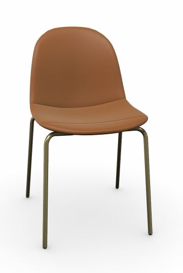 Connubia Calligaris Stuhl ACADEMY CB1663 Gestell Messing lackiert