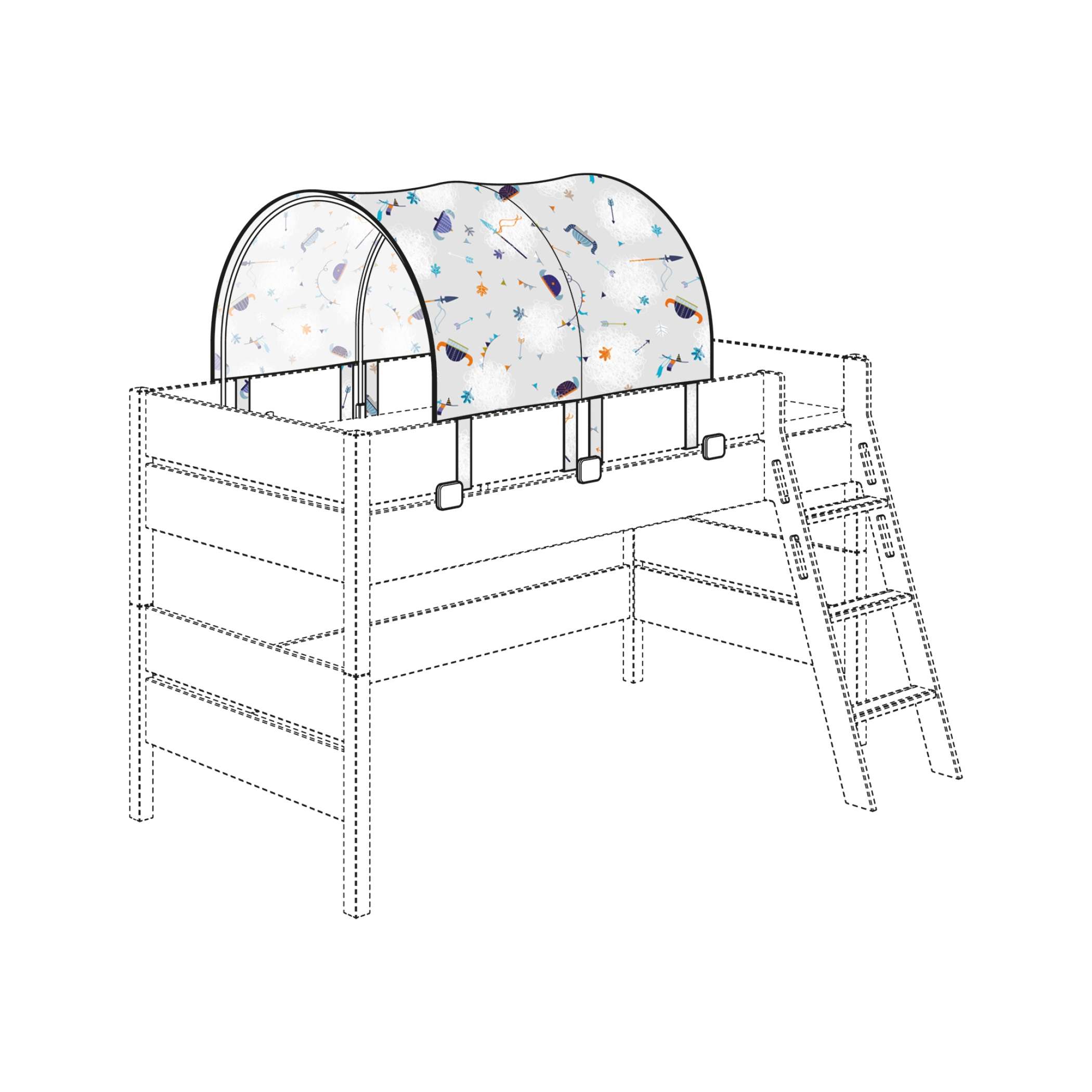 Paidi Halb-Zelt Motiv Wikinger Allover 