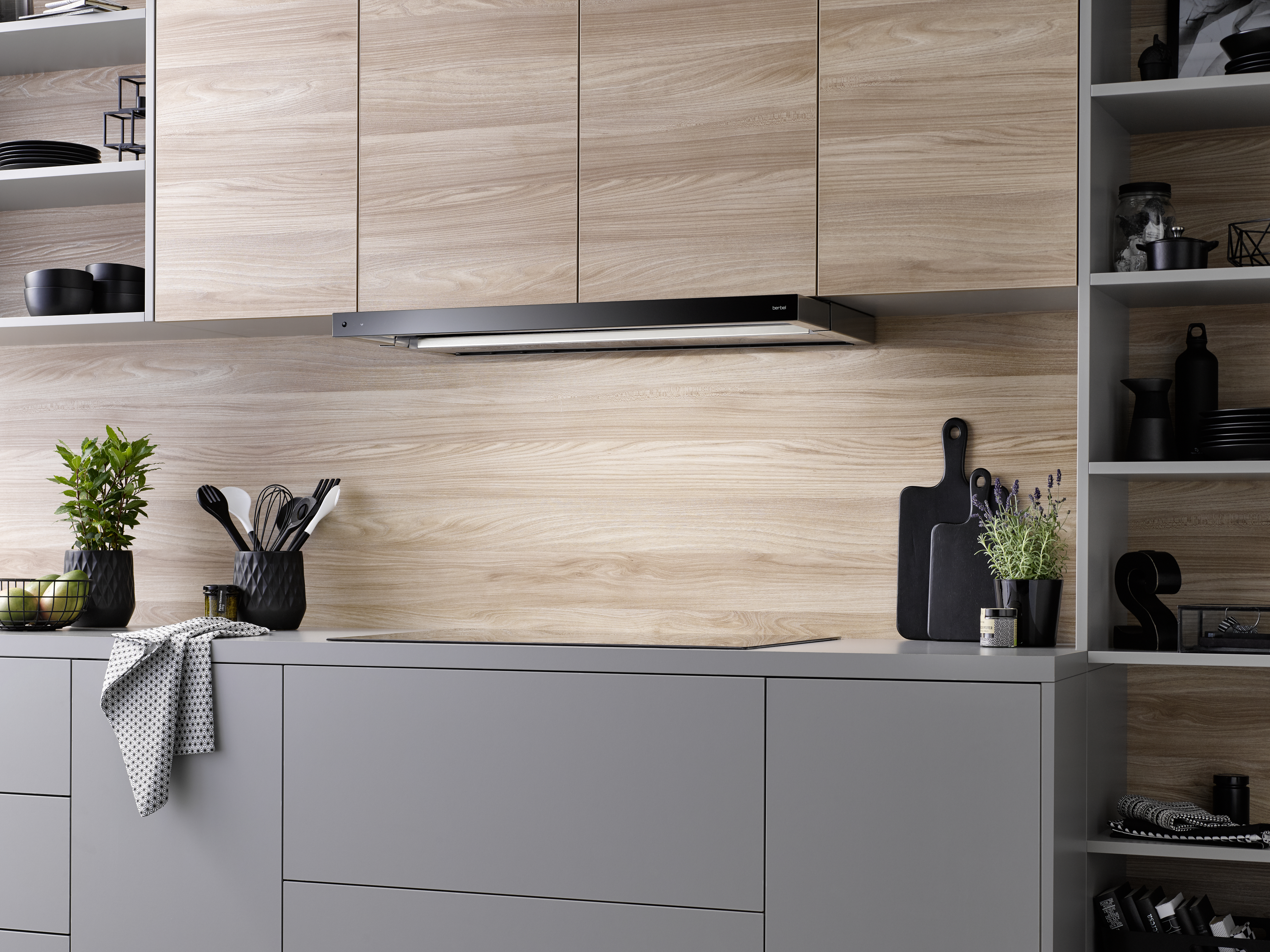 Berbel Einbauhaube BEH 60 GL Glassline Schwarz 1070094