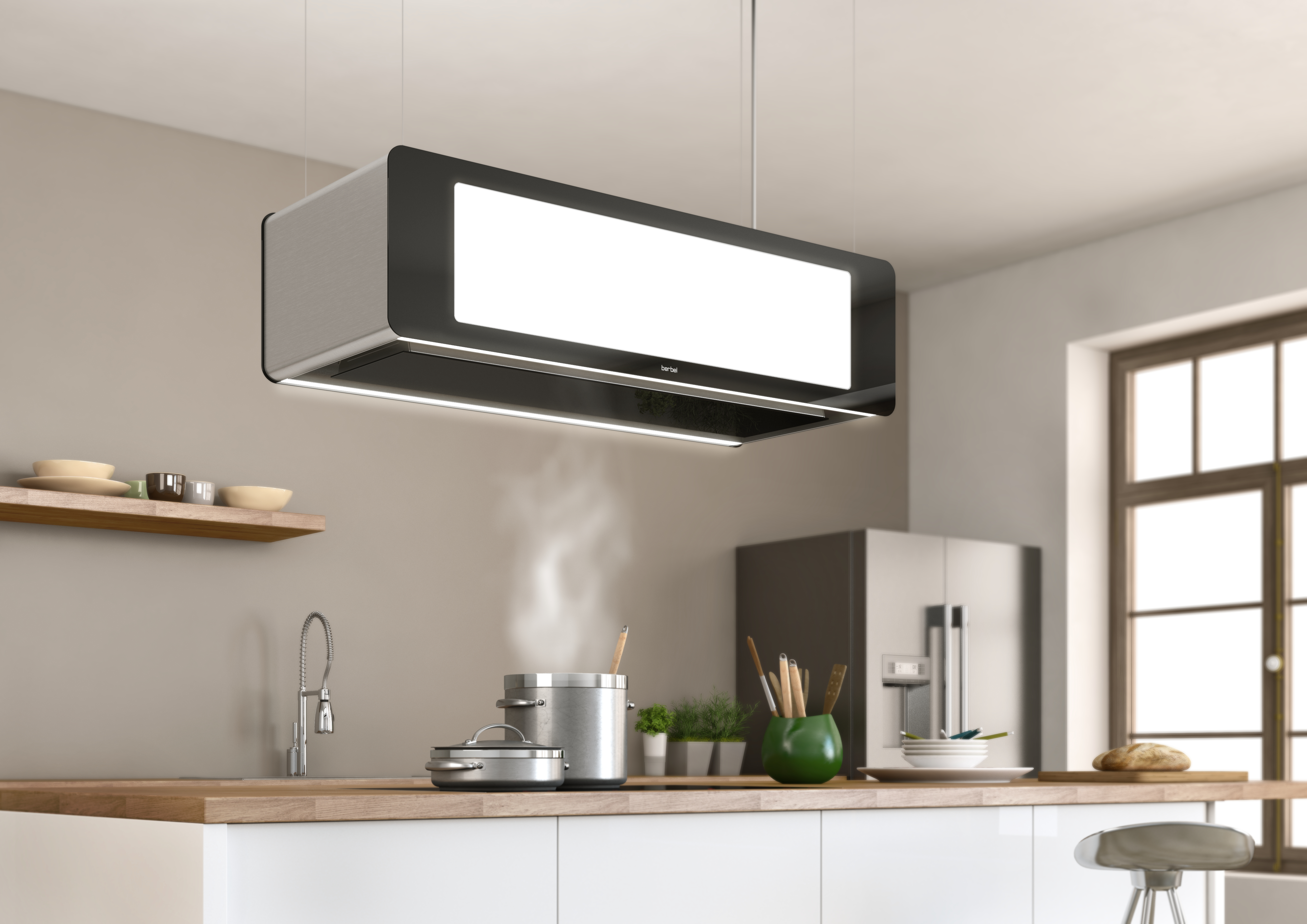 Berbel Inselhaube BIH 115 SKC Skyline Curve Schwarz 1050006