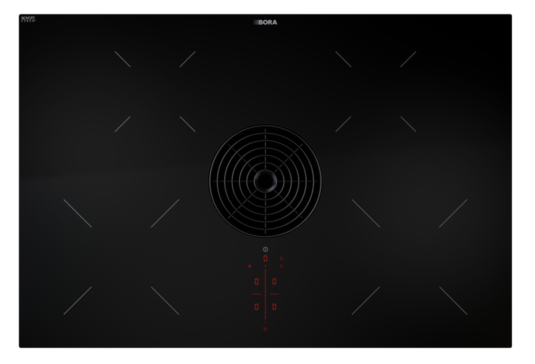 Bora PURA Pure Induktions-Kochfeld mit integriertem Kochfeldabzug - Abluft  